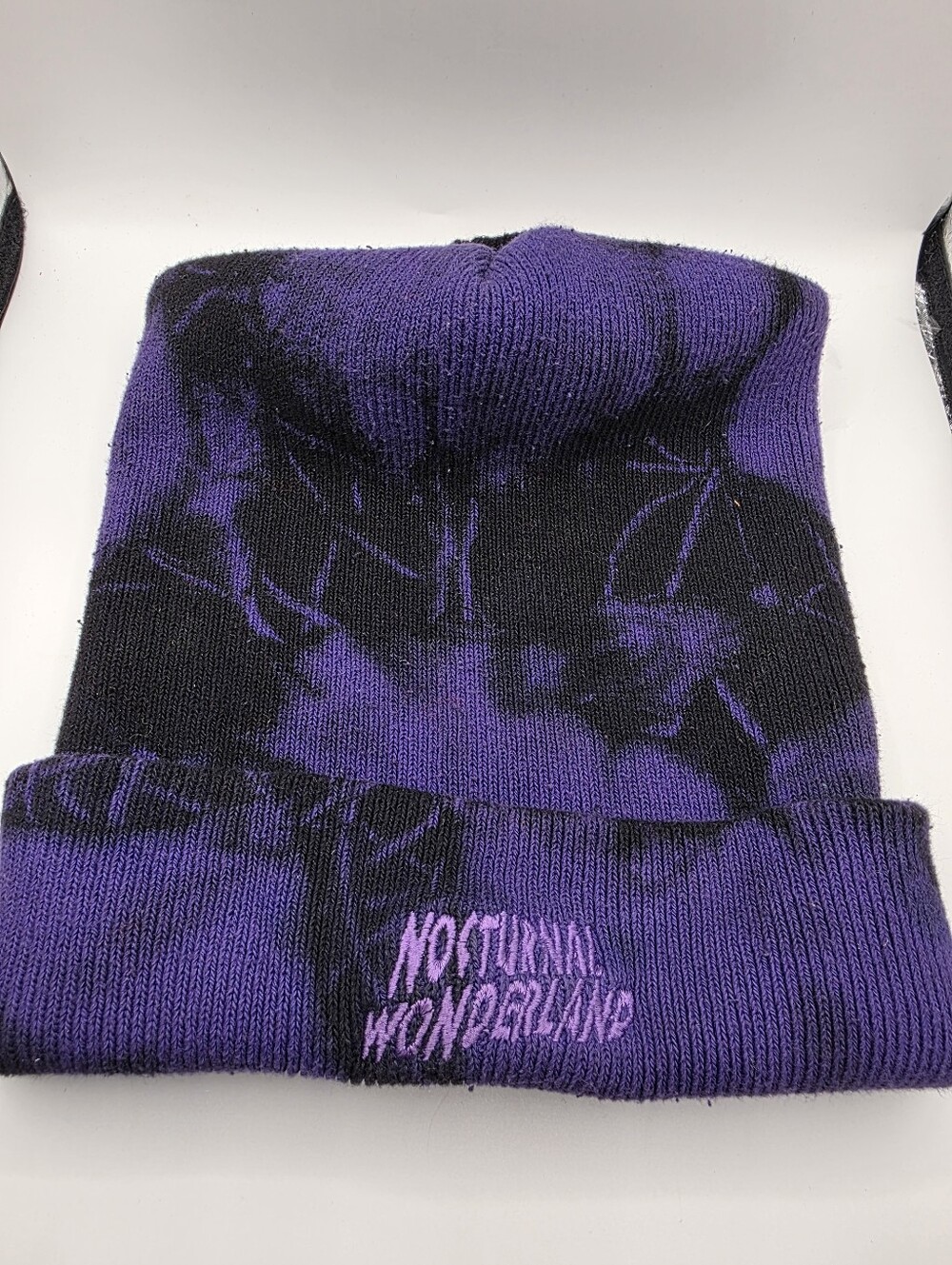 Nocturnal Wonderland Purple & Black Beanie Hat